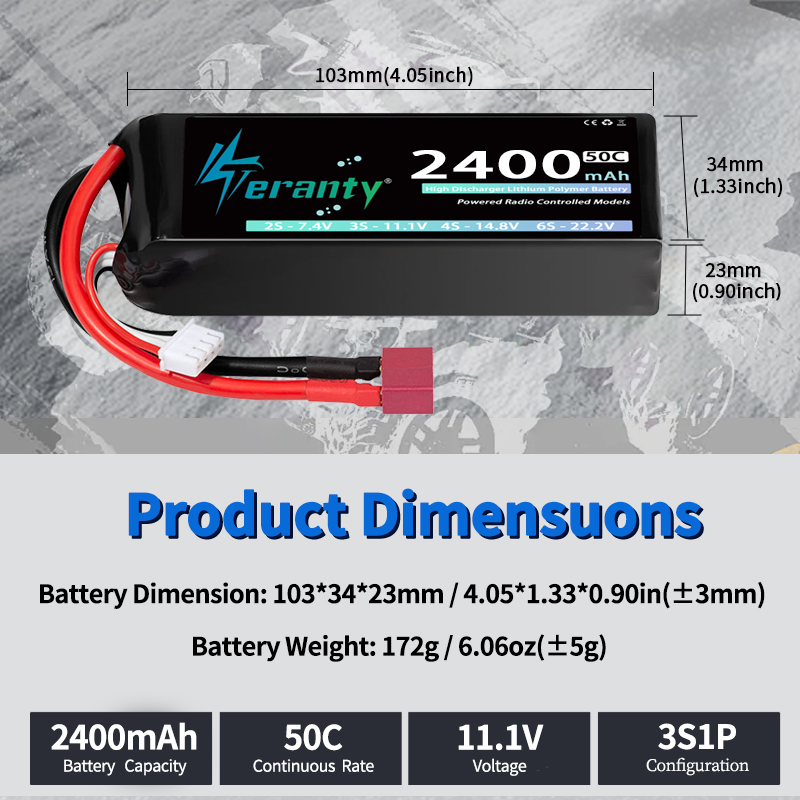 TERANTY 3S 2200/2400/2600mAh 리 - Drone Battery Plate 리뷰 및 가격